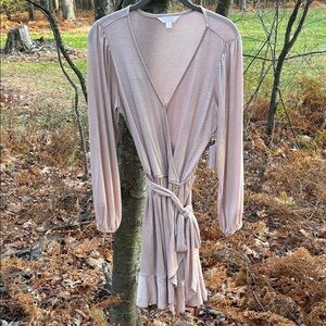 LC Lauren Conrad Metallic Pink Dress